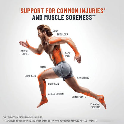 KT Tape Pro Oxygen, Synthetic Kinesiology Athletic Tape with Celliant Technology