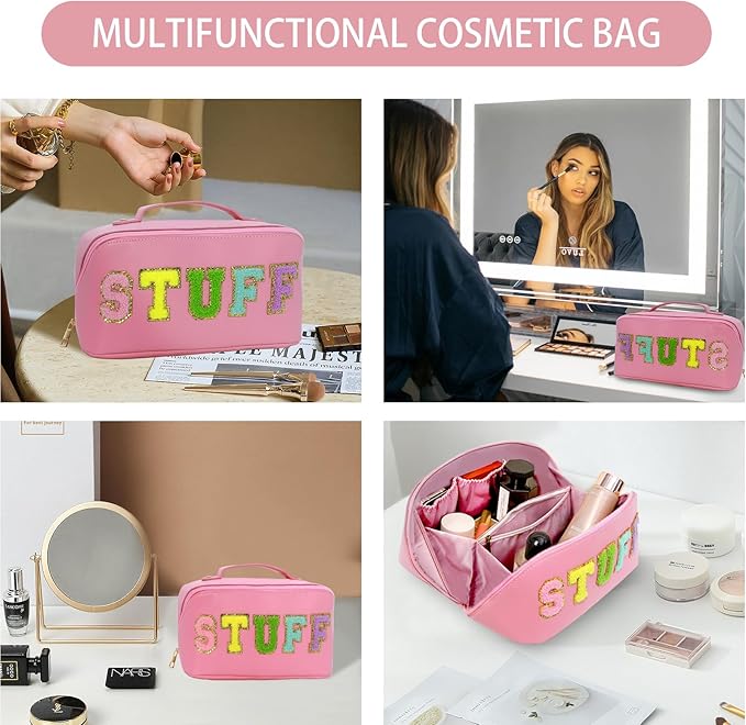 Buffalo Plaid Tote Bag Clutch Bag for womens with Buffalo Makeup Cosmetic Bag Claus tote Set