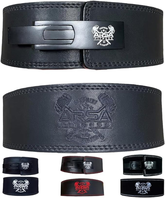 Arsa Fitness Weightlifting Adjustable Lever Belt for Men 10MM Thickness 4" Width