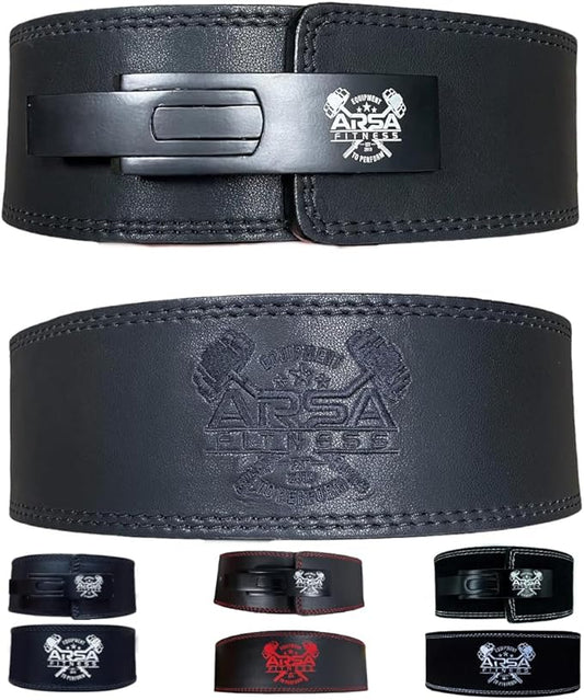 Arsa Fitness Weightlifting Adjustable Lever Belt for Men 10MM Thickness 4" Width