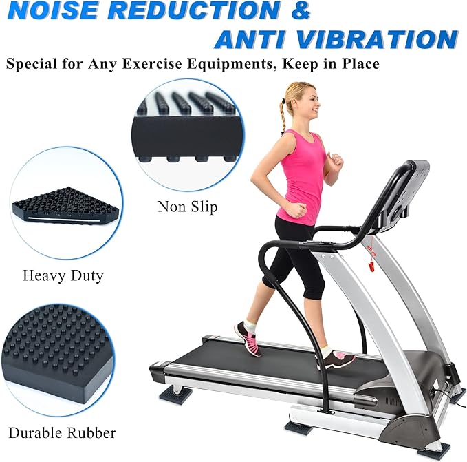BXI Exercise Equipment Mat - 4 x 4 0.8 Inches 6 Pcs