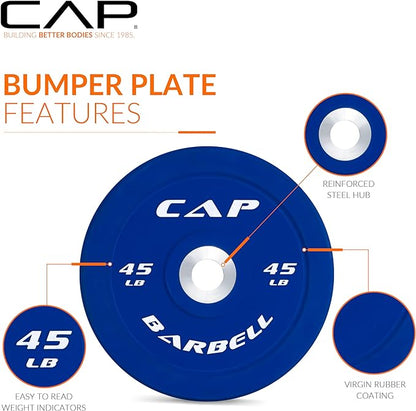 CAP Barbell Rubber Olympic Bumper Plate