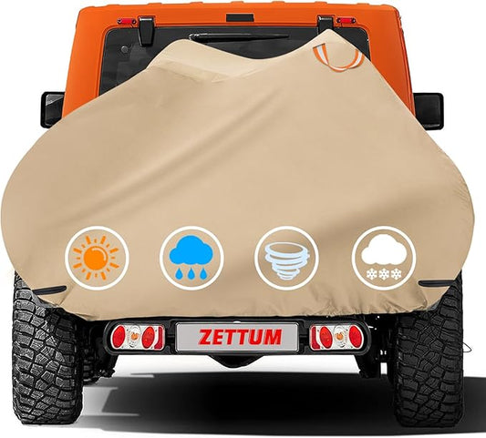 Bike Cover for Transport - Waterproof Heavy Duty Outdoor Bicycle Rack Cover for Single Bike on Car Hitch Travel Storage