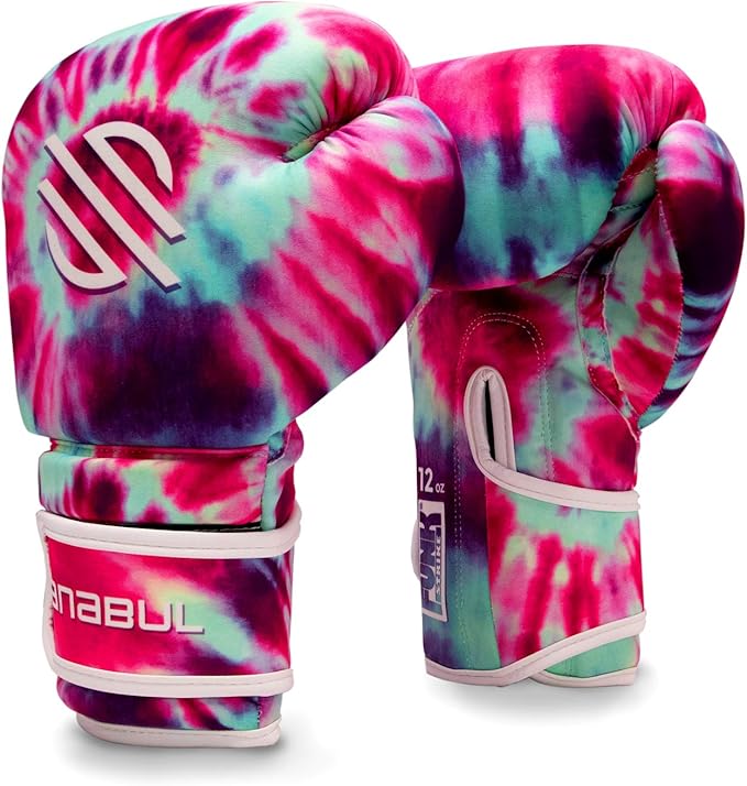 Sanabul Funk Strike Tie Dye Gel Boxing Gloves for Men & Women, Stylish and Protective Kickboxing Muay Thai Gloves for Training Sparring Punching Bag