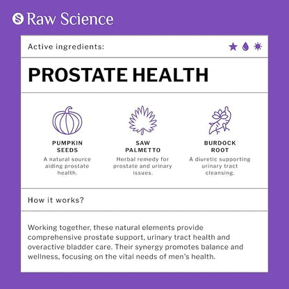 Prostate Supplement for Mens Health - Lycopene, Saw Palmetto for Men, DHT Blocker - Urinary Tract, Overactive Bladder Support & Prostate Health Supplements: Pygeum, Pumpkin Seed Extract - 60 capsules
