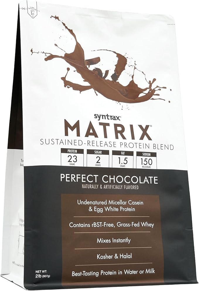 Syntrax Nutrition Matrix Sustained-Release Protein Blend Perfect Chocolate 2 lbs.