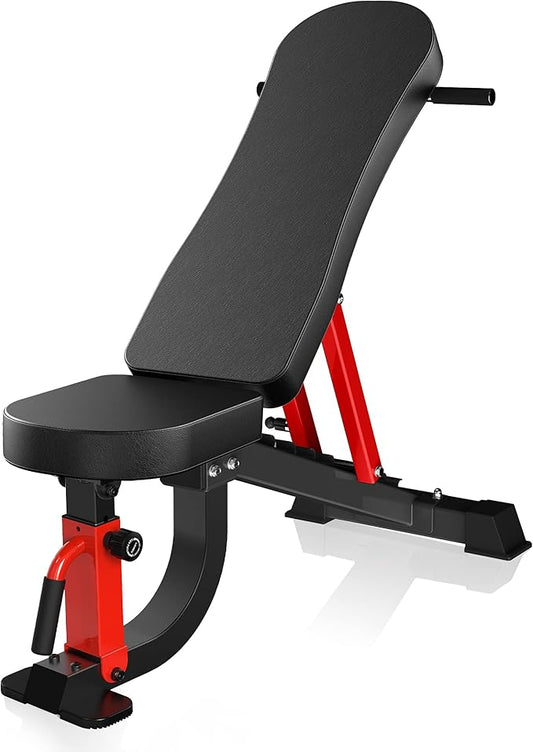YouTen 1000 LB Adjustable Weight Bench 9-4-4 Almost 90° Incline