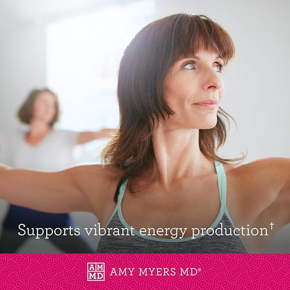 Amy Myers MD Methylation Support - Adrenal Function & Liver Health Support - Vitamin Supplement with Methylated B Vitamins & Folate - 60 Capsules (30 Servings)