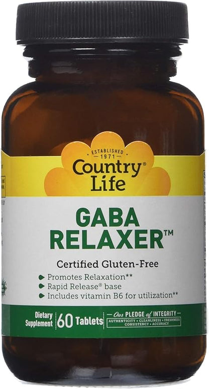 Country Life Gaba Relaxer, 60-Count