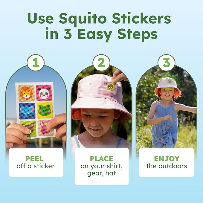 BugMD Squito Stickers Mosquito Repellent Patch Stickers (78 Stickers),