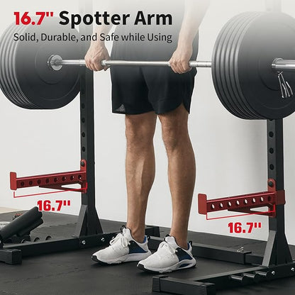 FLYBIRD Squat Rack with Pull-Up Bar 6FT,7FT Barbell