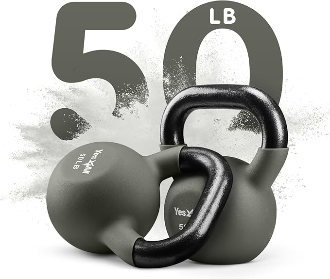 Yes4All Neoprene Coated/Adjustable Kettlebell & Kettlebell Sets -