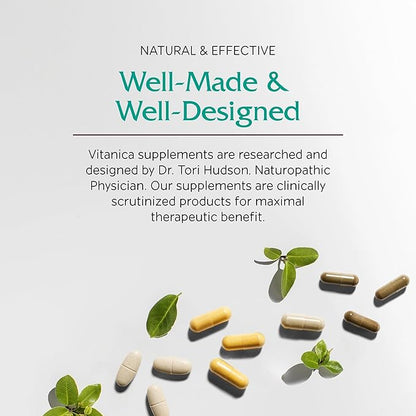 Vitanica, Hepafem, Liver Cleansing Support, Vegan/Vegetarian, 60 Capsules