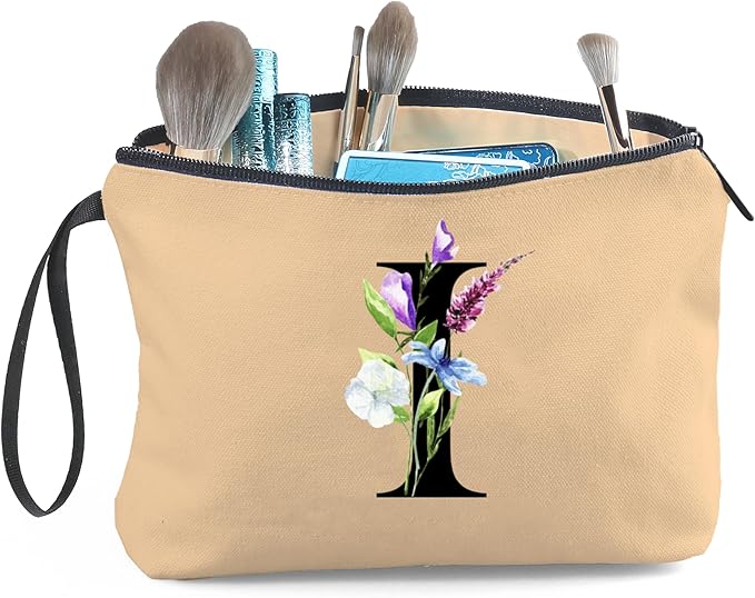 SEAMOON Birthday Inspirational Bridesmaid Proposal Team Small Gifts for Women Mom Aunt Teacher Sister Coworkers Makeup Cosmetic Bag Travel with Mirror Mothers Day Christmas Graduation I