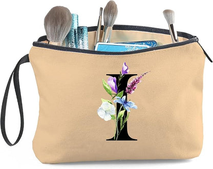 SEAMOON Birthday Inspirational Bridesmaid Proposal Team Small Gifts for Women Mom Aunt Teacher Sister Coworkers Makeup Cosmetic Bag Travel with Mirror Mothers Day Christmas Graduation I