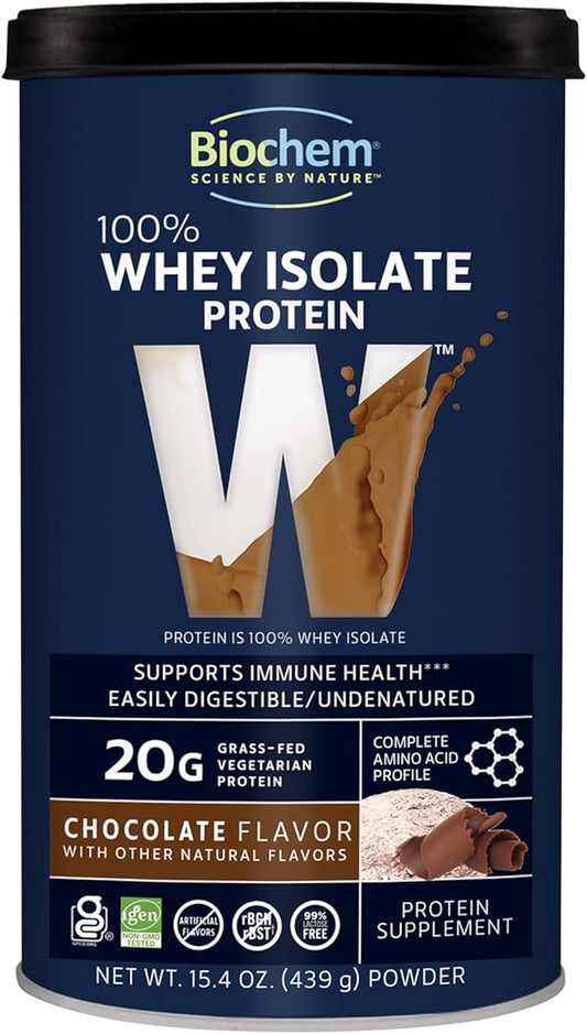 Biochem, Whey Protein Powder, 20g of Protein to Support Muscles and Intense Workouts, Chocolate, 15.4 oz…