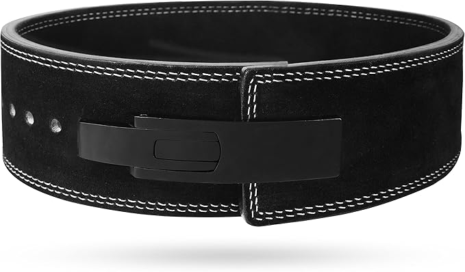 Weight Lifting Lever Belt Cowhide Gym Leather Belt 10mm Powerlifting