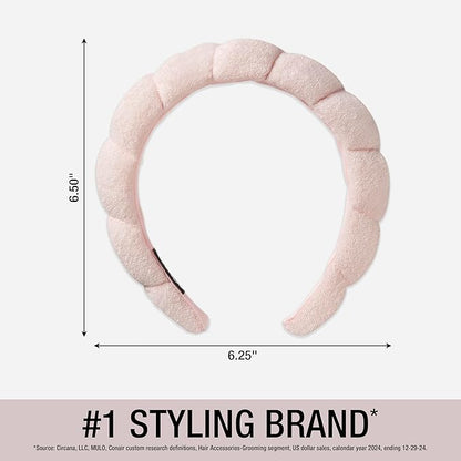Conair Spa Makeup and Face Washing Headband - Bubble Design - Pink
