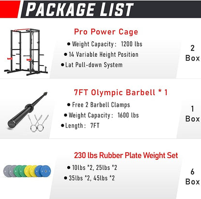 Sportsroyals Power Cage 1600lbs Multi-Function