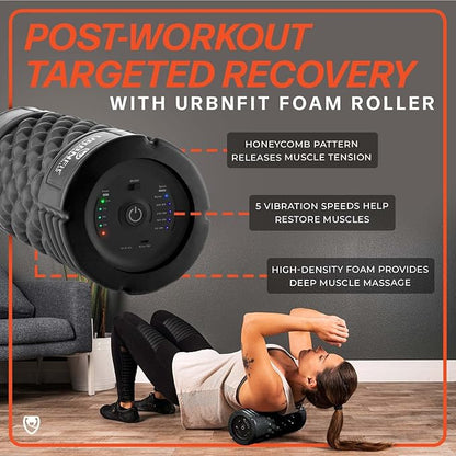 URBNFit Vibrating Foam Roller - Electric Muscle & 5 Speeds
