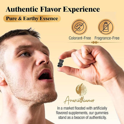 1500MG Shilajit Gummies for Men & Women, Shilajit Pure Himalayan Organic, with Ashwagandha, Sea Moss, Black Seed, Rich in Fulvic Acid, 85+ Trace Minerals, Authentic Flavor, 100% Natural, 60 Gummies