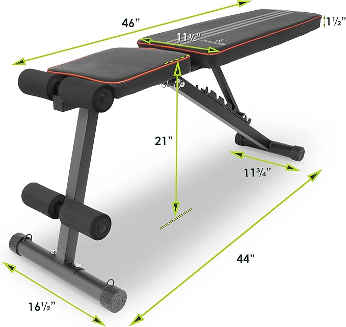 ProsourceFit Foldable & Adjustable Multi-Purpose Weight Bench Home