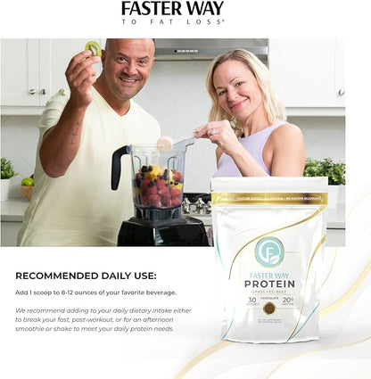 | Grass Fed Protein Powder Chocolate Flavor, Dairy-Free Alternative to Whey Protein Powder, Pure Hydrolyzed Beef Protein Isolate with All 9 Essential Amino Acids. Non-GMO - 660g
