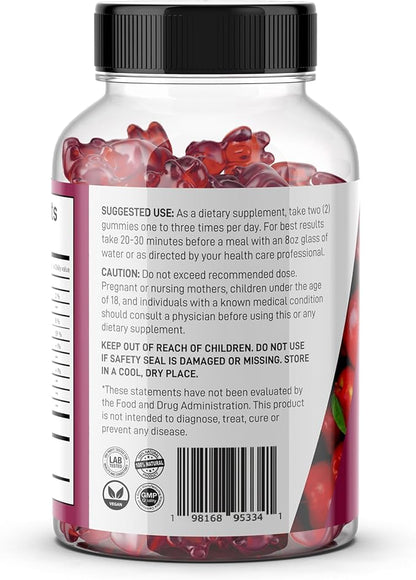 Keto ACV Gummies-Apple Cider Vinegar Gummies - Weight Loss & Keto, 60 Count. Energy Boost, Body Cleanse, Skin Health, Digestion, Vegan, Low Carb, Vitamins B6, B12, Pomegranate, Beet Root