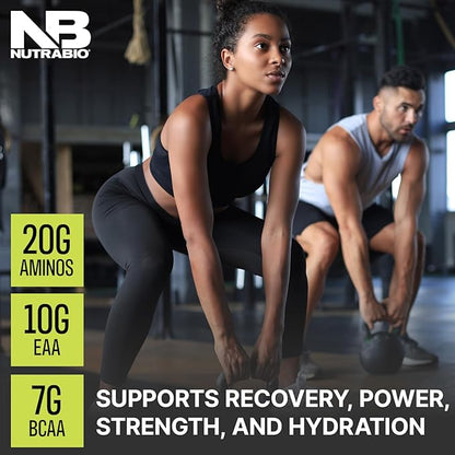 NutraBio Intra Blast BCAA EAA Electrolyte and Hydration Powder - Amino Acid Supplement, EAA/BCAA Powder - Non-GMO and Gluten Free - Dragonfruit Candy - 30 Servings