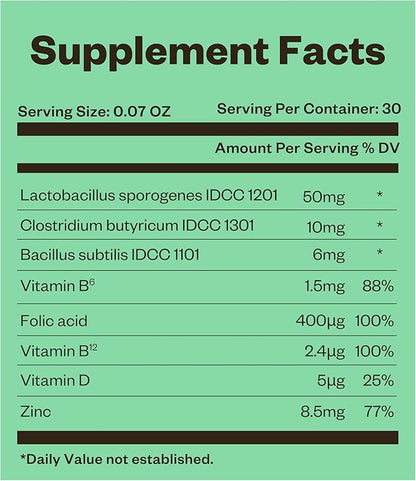 Family Probiotics Powder (30 Sticks, 30 Days) - Support Healthy Immune & Digestive System, Apple Flavor Supplement for Men, Women & Children. Vitamin B, Zinc. Mouth-Dissolving Formula.