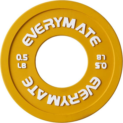 Rubber Fractional Weight Plates Set of 8 Micro 0.25LB 0.5LB 0.5LB 0.75LB 0.75LB 1 1 LB