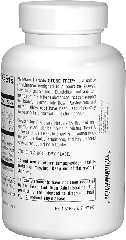 Planetary Herbals Stone Free 820 mg Herbal Support for Kidney and Gallbladder 180 Tablet
