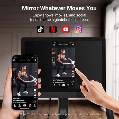 MERACH Exercise Bike, Brake Pad Stationary Bike with Exclusive App, Low Noise Indoor Cycling Bike with 300lbs Weight Capacity, Tablet Mount and Fitness Courses for Weight Loss