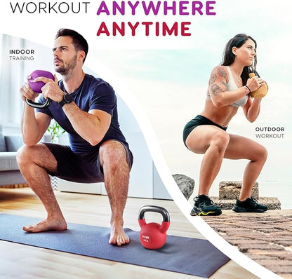 Yes4All Neoprene Coated/Adjustable Kettlebell & Kettlebell Sets -