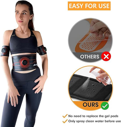 EMS Fitness Workout Belt for Abdominal/Waist/Arm/Leg Full Set 23''-60''