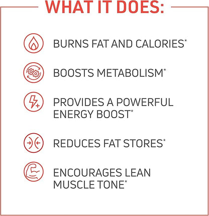 Novex Biotech ThermoDyne - Thermogenic Fat Burner – Appetite Suppressant – Metabolism Boost – Burn Calories – Energy Booster – Improve Focus – Fat Burning Pills – Promote Lean Muscle Tone - 120 Pills