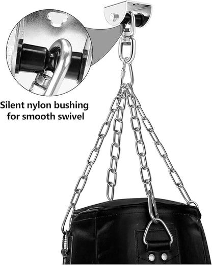 Eapele Heavy Bag Hanger, Punching Bag Mount for Ceiling 360° Swivel Wood Beam Holder for Boxing Bag, Heavy Bag, Gym Punching Bag, Speed Bag, Aerial Yoga Swing, Gymnastic Rings, Sandbag, Hammock