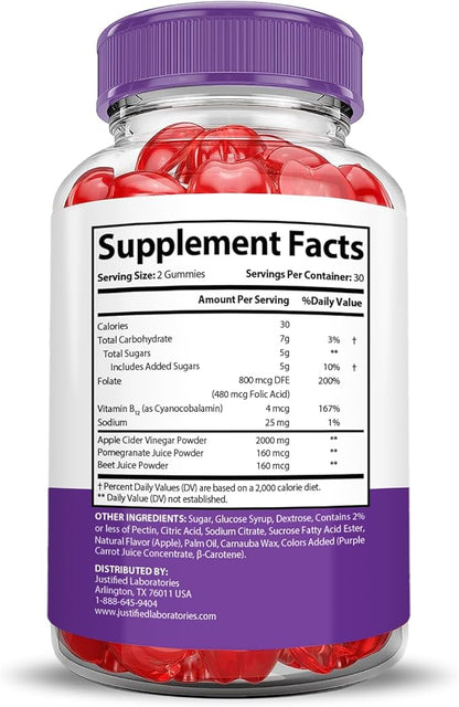 Ultra Quick Keto ACV Gummies Extreme 2000MG Ultraquick Keto Gummies Apple Cider Vinegar Formulated with Pomegranate Beet Juice Powder B12 Vegan Non GMO 60 Gummys