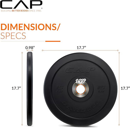 CAP Barbell Rubber Olympic Bumper Plate
