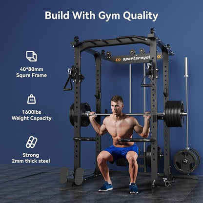 Sportsroyals Power Cage 1600lbs Multi-Function