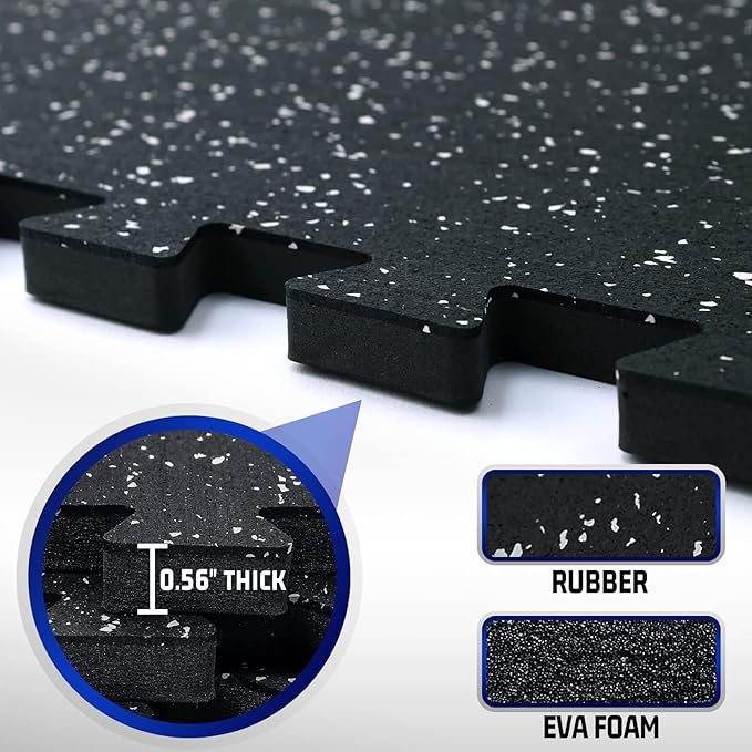 SUPERJARE 0.56'' Thick 24 Pcs 96 Sq Ft