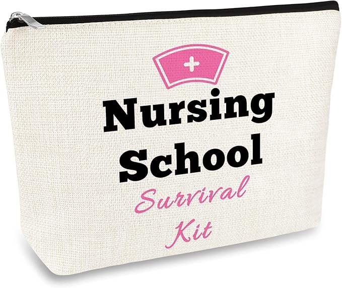 Nursing School Gifts Cosmetic Bag Gift Nurse Gifts for Women Nurse Makeup Bag Practitioner Gift Nurse Appreciation Gift Nurses Day Birthday Graduation Gift for Nurse Nursing Student Makeup Pouch