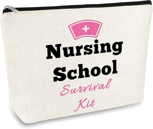 Nursing School Gifts Cosmetic Bag Gift Nurse Gifts for Women Nurse Makeup Bag Practitioner Gift Nurse Appreciation Gift Nurses Day Birthday Graduation Gift for Nurse Nursing Student Makeup Pouch