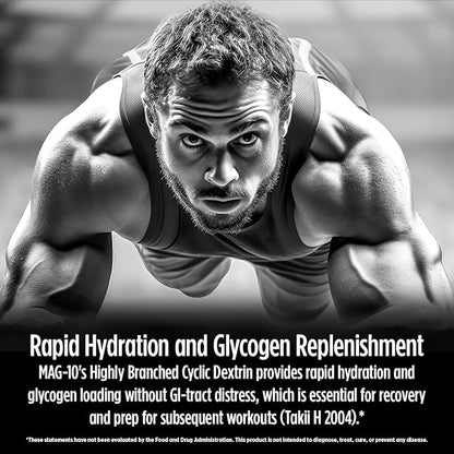 MAG-10 Recovery Drink Mix - Fast-Absorbing Peptides & Cluster Dextrin for Muscle Gains, Quick Recovery & Peak Performance - 15 Servings, Berry (1.29 lb)