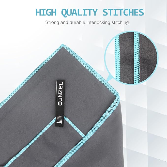 Eunzel Quick Dry Camping Towel 3 Size 1 Pack,Fast