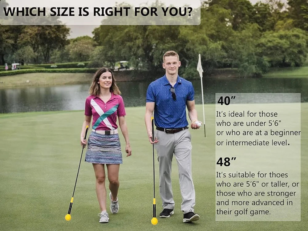 Golf Swing Training Aid Golf Swing Trainer Aid Golf Practice Warm-Up Stick for Strength Flexibility and Tempo Training Golf Golf Swing Aid for Men and Women