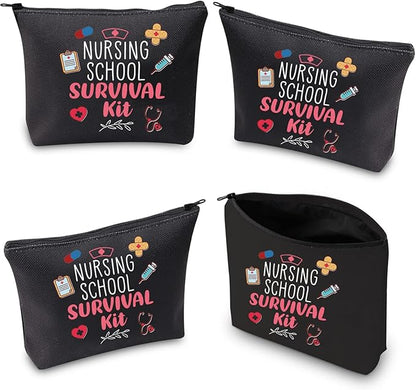 WCGXKO Nurse Gift Nurse Cosmetics Gift Nursing School Survival kit Gift for RN CNA LPV BSN LVP (NURSING SCHOOL black)