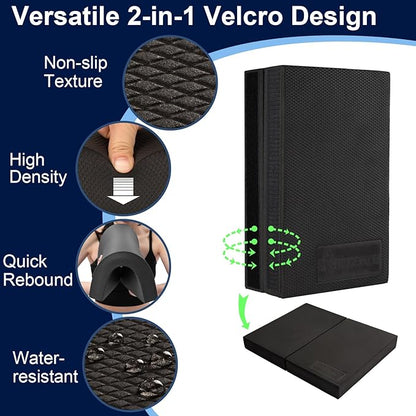 StrongTek 2-in-1 Non-Slip Balance Pad - High-Density Foam Cushion