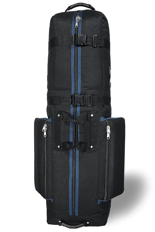 CaddyDaddy Constrictor Soft-Sided Golf Travel Bag Cover with Thick Dense Foam Padded Top 1 Year Full Travel Bag Replacement Coverage | Wheels & Lockable Zippers Case for Transporting Clubs on Airlines