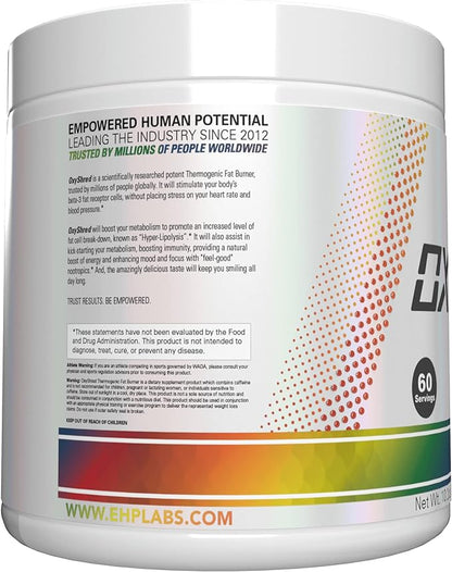 EHP Labs OxyShred Pre Workout Powder - Preworkout Powder with L Glutamine & Acetyl L Carnitine, Energy Boost Drink - Gummy Snake, 60 Servings